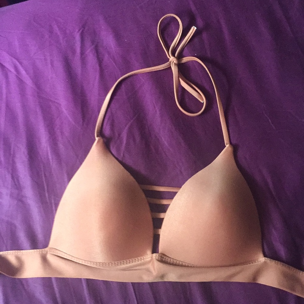 Burnt orange/rust/copper colored bikini.